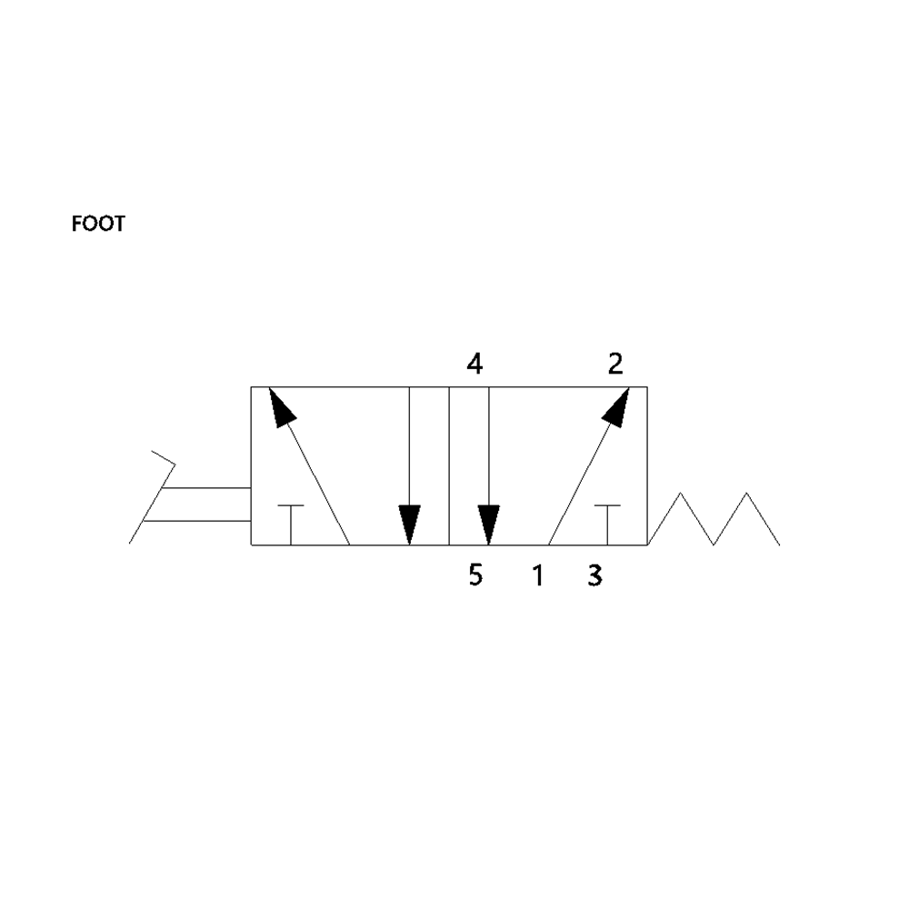 G227A34F20A0000 NUMATICS/AVENTICS MECHANICAL VALVE<BR>227 SERIES 2 WAY SPR RTN 1/4" G (FOOT PEDAL)